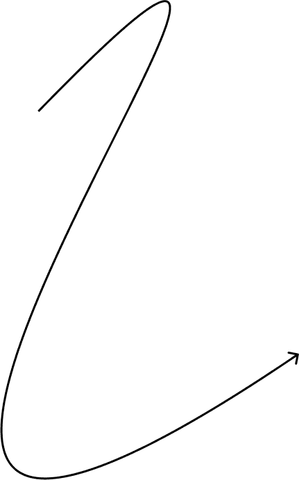 Curved line